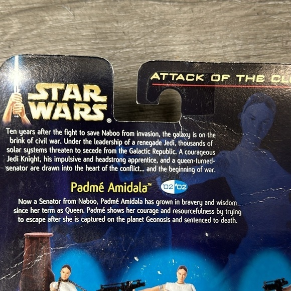 Star Wars Episode II: Padme Amidala Action Figure FACTORY SEALED - Picture 4 of 6